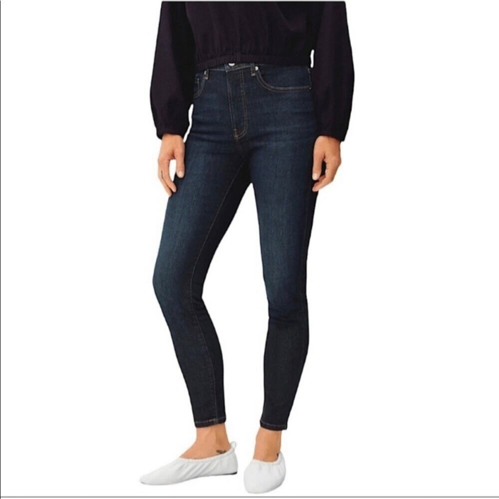 Everlane The High Rise Skinny Jean Ankle Dark Wash Denim